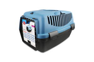 Переноска д/котів та собак до 6кг Капрі синя пластик 32*31*48см Тріксі