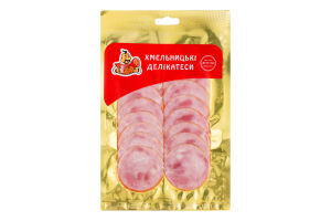 Ковбаса нарізка Дрогобицька Хмельницькі делікатеси н/к в/ґ в/у 0.08кг
