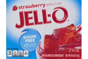 Jell-O Sugar Free Gelatin Dessert Strawberry