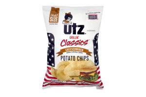 Utz Grillin' Classics Potato Chips Cheeseburger