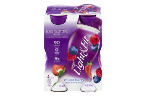 Dannon Light & Fit Nonfat Yogurt Drink Mixed Berry - 4CT