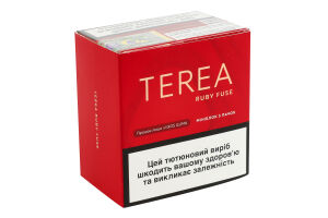 Виріб тютюновмісний для електричного нагрівання з фільтром Terea Ruby Fuse 100шт