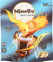Кава Orange мелена смажена без кофеїну 10г в дріпах Minelly