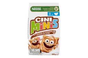 Завтрак сухой с корицей, витаминами и минеральными веществами Безбашенные квадры Cini Minis Nestle м/у 250г