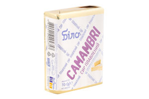 Сир плавлений 50% скибковий зі смаком сиру Камамбер Камамбрі Біло м/у 70г