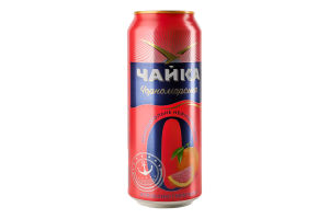 Пиво специальное 500мл 0.5% б/а светлое нефильтрованное пастеризованное Апельсин-грейпфрут №0 Черноморская Чайка ж/б