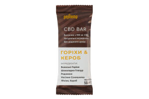 Батончик Орехи&Кероб CBD Pephemp м/у 50г