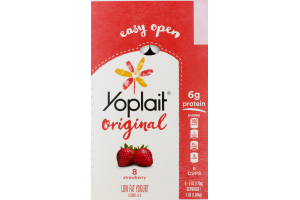 Yoplait Original Low Fat Yogurt Strawberry - 8 CT