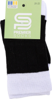 Шкарпетки Premier socks високі біла рез чор р20-22