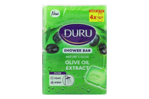 Мило туалетне з екстрактом оливкового масла Nature's Olive Duru 4х150г