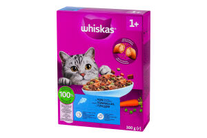 Корм сухой полнорационный для котов с тунцом Whiskas к/у 300г