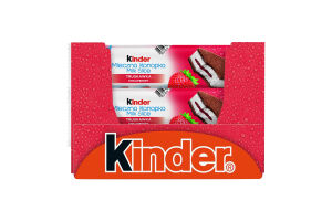 Пирожное бисквитное с молочной и клубничной начинкой Milk slice Kinder м/у 28г