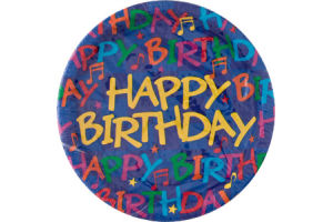 Hallmark Birthday Notes Party Plates - 8 CT