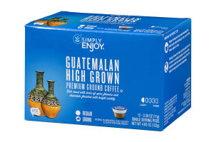 Simply Enjoy Premium Ground Coffee Pods Guatemalan High Grown - 12 CT