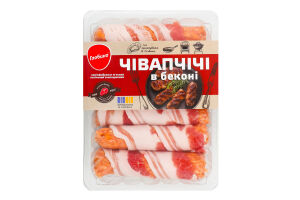 Чівапчічі в беконі охолоджені 380г газ/уп Глобино