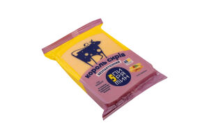 Сир 50% твердий зі смаком та ароматом пряженого молока безлактозний Король сирів Пирятин м/у 160г