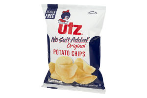 Utz Original Potato Chips Gluten Free No Salt Added