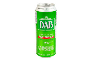 Пиво 0.5л 7% світле фільтроване пастеризоване Maibock DAB з/б