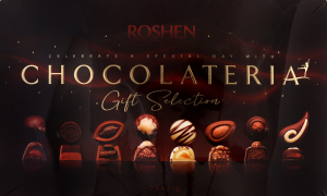 Набір цукерок шоколадних та пралінових Chocolateria Roshen к/у 128г