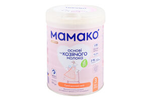 Напиток молочный для детей от 12мес сухой на козьем молоке 3 Premium Мамако ж/б 800г