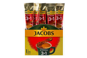 Напій кавовий розчинний 3в1 Strong Jacobs м/у 12.9г