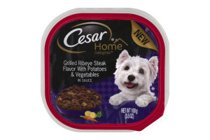 Cesar Home Delights Grilled Ribeye Steak Flavor With Potatoes & Vegetables