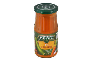 Икра из кабачков стерилизованная Экстра Верес с/б 440г