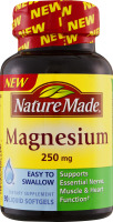 Nature Made Magnesium 250mg Dietary Supplement Liquid Softgels - 90 CT
