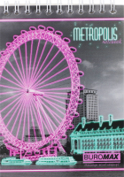 Блокнот н/пруж. Buromax Metropolis А6 48 арк. кл. салат.