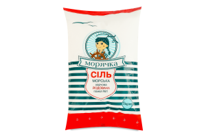 Соль морская пищевая йодированная помол №1 Морячка м/у 1кг