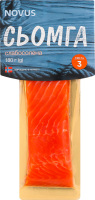 Сьомга філе-шматок Novus сл/с з/ш в/у 180г