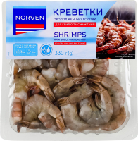 Креветки размороженные Norven б/г охл лоток 330г