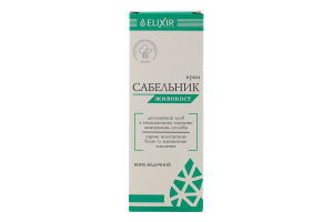 Виріб медичний Крем Сабельник Живокост 75мл Elixir