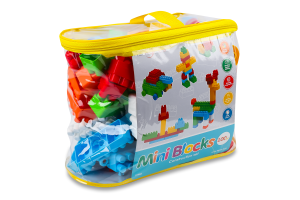 Конструктор для дітей від 1року №39982 Mini blocks Tigres 100ел