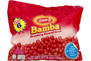 Osem Bamba Flavored Snack Strawberry - 6 PK
