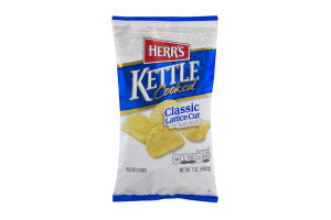 Herr's Kettle Cooked Potato Chips Classic Lattice Cut with Sea Salt