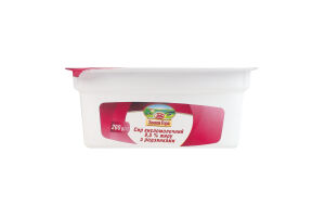 Творог 9.5% с изюмом Звени Гора лоток 200г