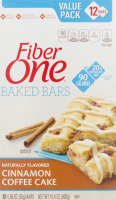 Fiber One Baked Bars Cinnamon Coffee Cake Value Pack - 12 CT