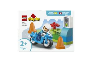 Конструктор для дітей від 2років №10471 Blue police motorcycle Duplo Lego 11ел