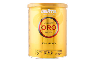 Кофе натуральный жареный молотый Qualita Oro Lavazza ж/б 250г