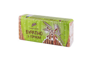 Печиво цукрове "Буратіно з горіхом" фас. 450 г (20 шт)