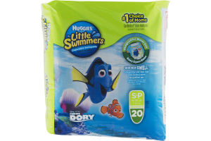 Huggies Little Swimmers Disney Pixar Finding Dory M 24-34 LB Swimpants - 18 CT