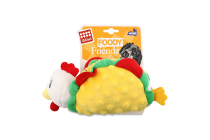 Іграшка д/собак Фуді Френдс Курячий Тако текстиль/плюш з пищалкою 26см ГіГві