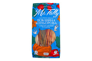 Лапша цветная с томатами, морковью, свеклой, тыквой и сельдереем Ms.Tally м/у 300г