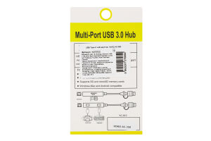 Адаптер USB Type-C хаб AC-350 Хоко.