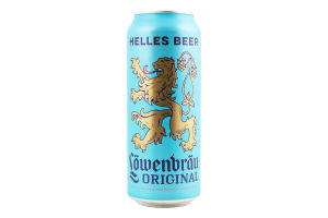 Пиво 0.5л 5.1% светлое пастеризованное Original Löwenbräu ж/б
