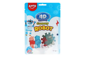 Цукерки Amos Роботи 4D асорті желейні