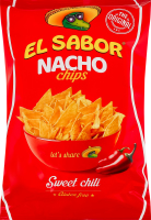 Чипсы кукурузные со вкусом перца чили Nacho El Sabor м/у 100г