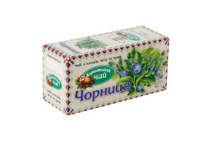 Чай из плодов ягод и трав Черника Карпатський чай к/у 40г
