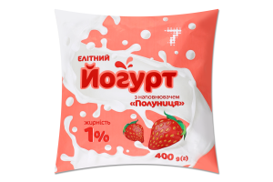 Йогурт 7 400 г 1% п/е Полуниця